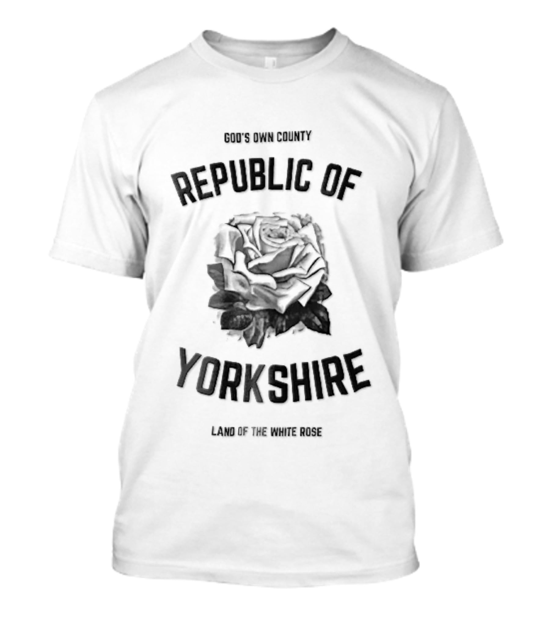 Gods Own County Republic Of Yorkshire Land The White Rose T-Shirt