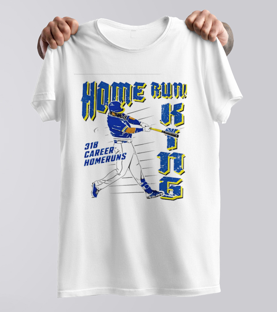 Home Run King 318 Career Homeruns Baseball Player T-Shirt