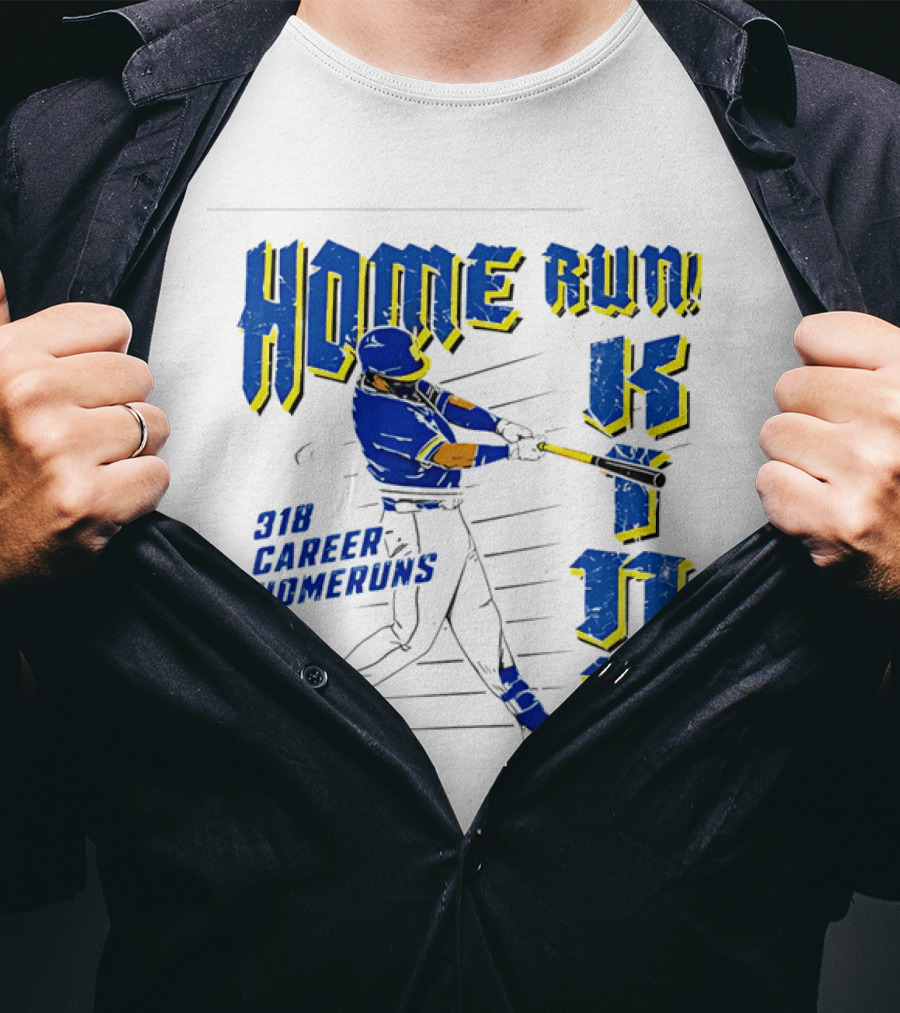 Home Run King 318 Career Homeruns Baseball Player T-Shirt
