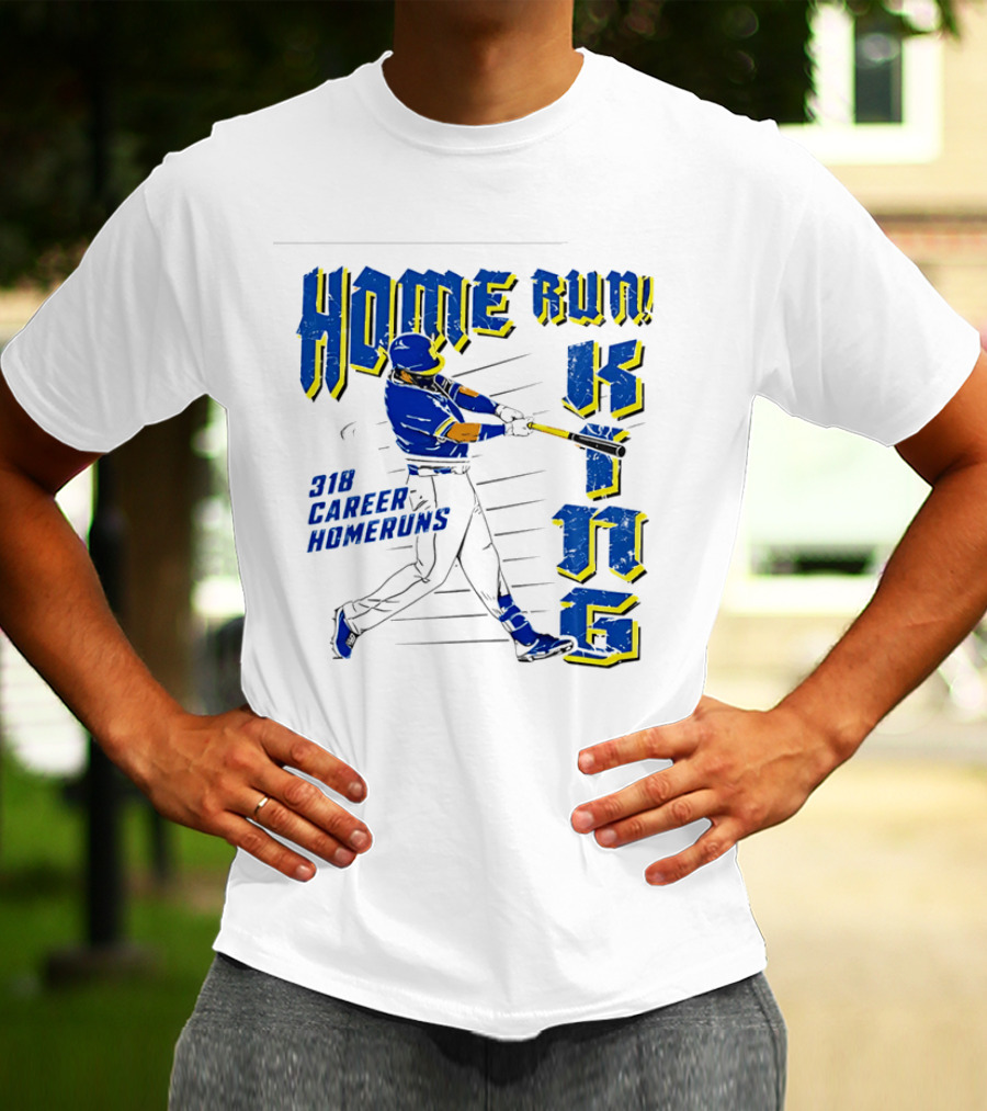 Home Run King 318 Career Homeruns Baseball Player T-Shirt