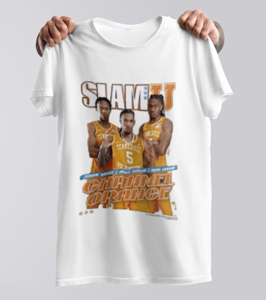 Slam University Tennessee Channel Orange Jordan Gainey Zakai Zeigler Chaz Lanier T-Shirt