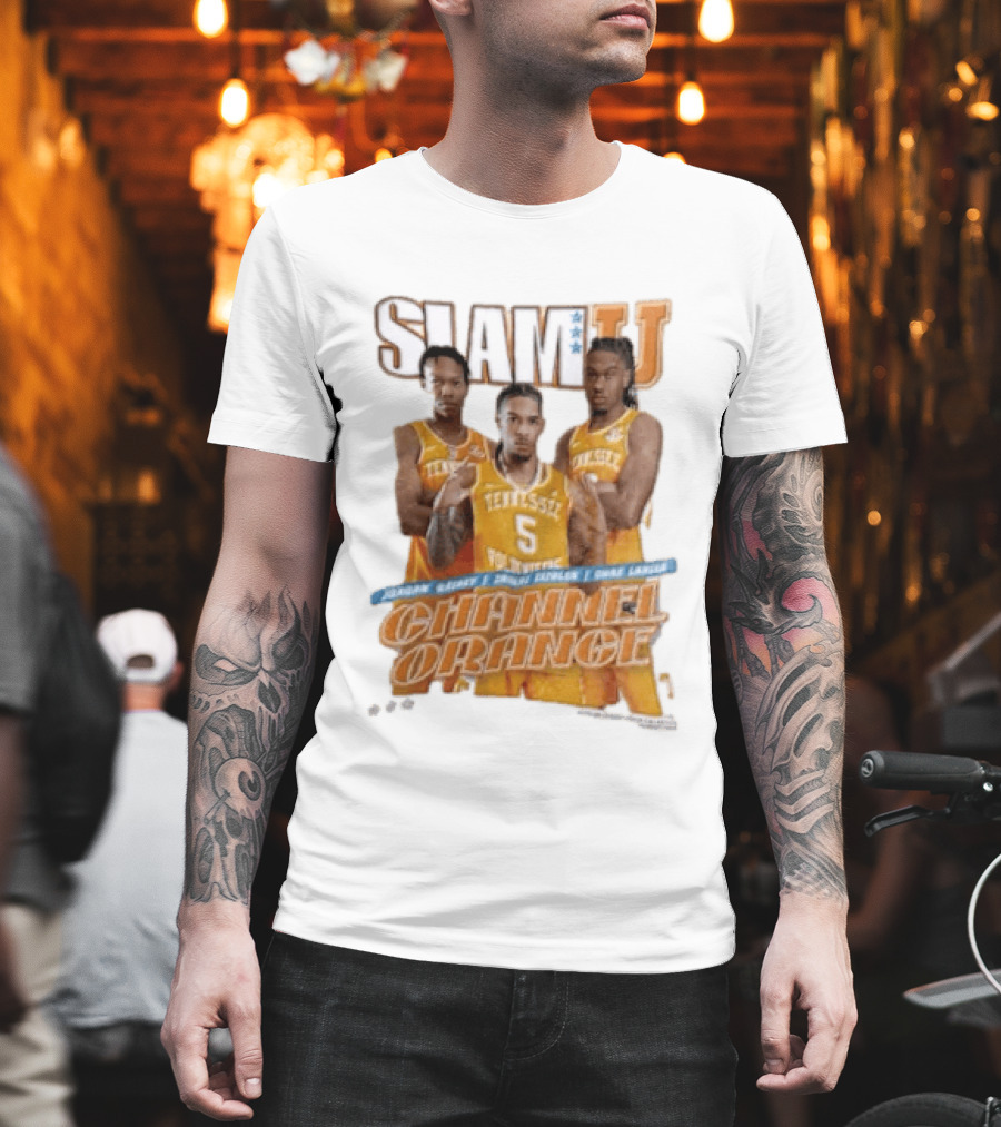 Slam University Tennessee Channel Orange Jordan Gainey Zakai Zeigler Chaz Lanier T-Shirt