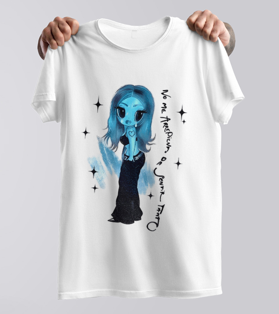 Karol G No Me Arrepiento De Sentir Tanto Blue Cartoon T-Shirt