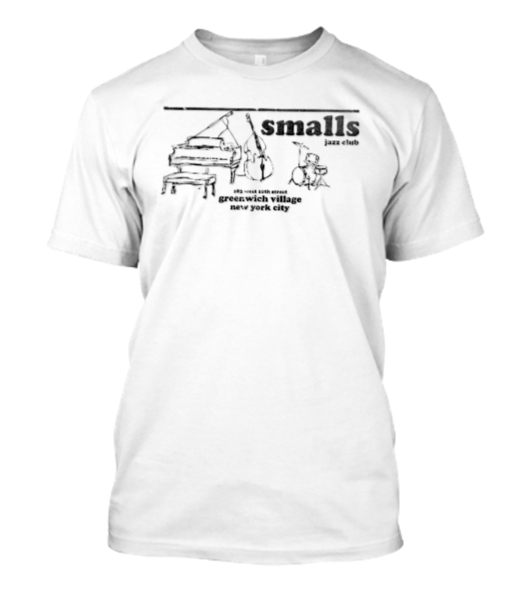 Smalls Jazz Club Greenwich Village West 10th Street New York City Piano And Saxophone T-Shirt