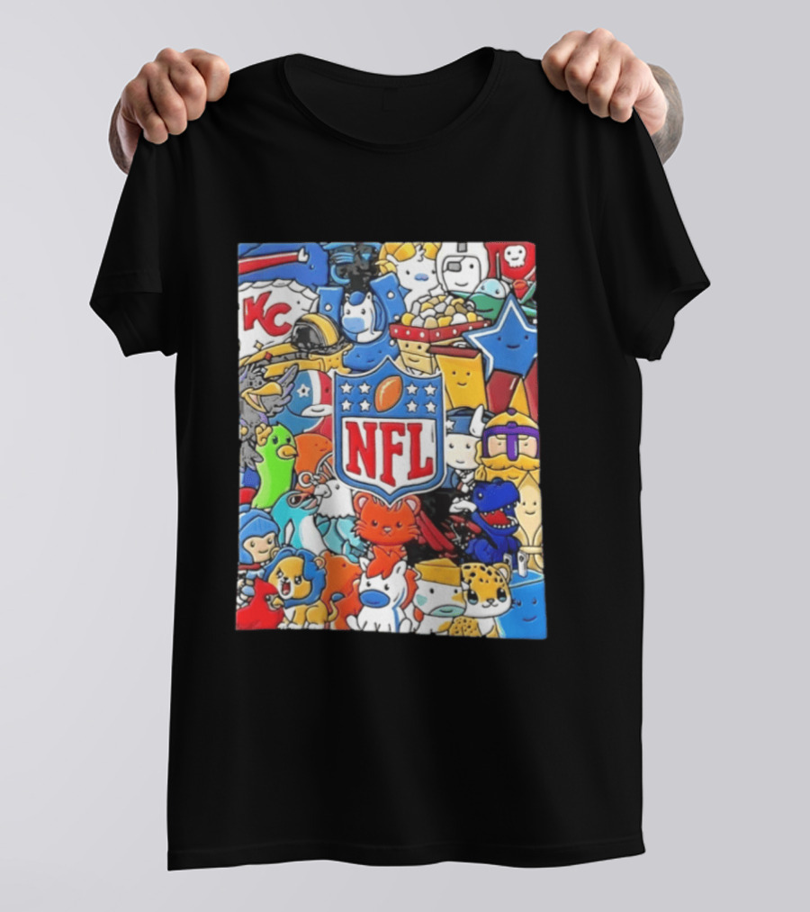 NFL KC Mascots And Football Is Officially Back 2026 T-Shirt