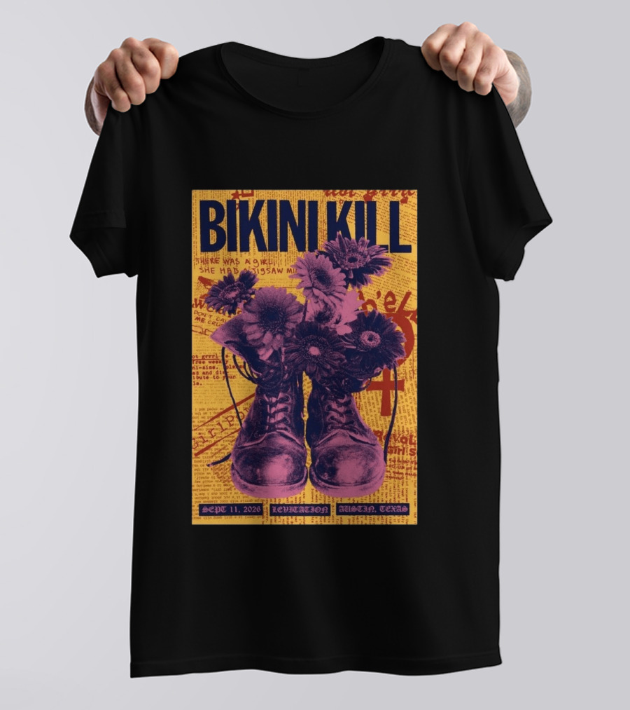 Bikini Kill Levitation Festival Austin Texas Sept 11 2026 T-Shirt