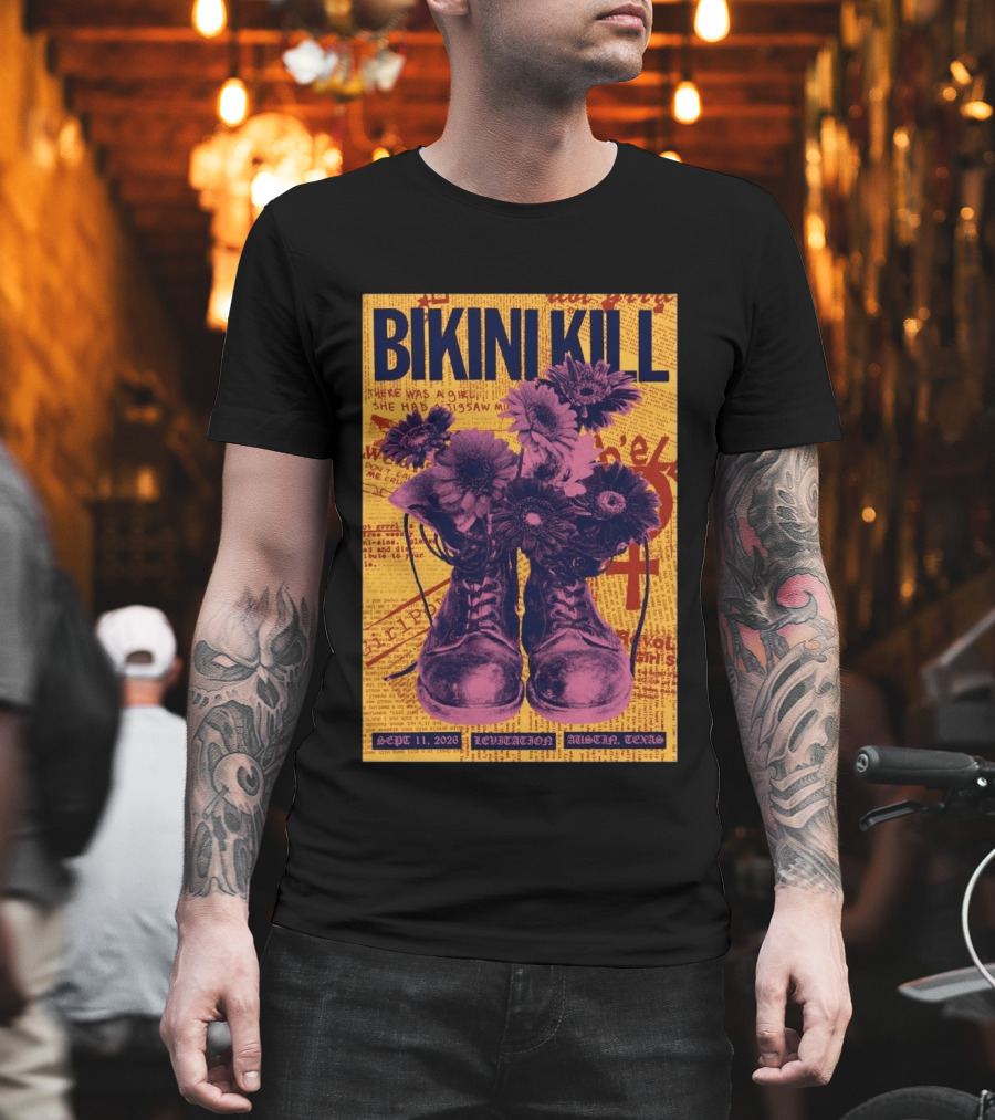 Bikini Kill Levitation Festival Austin Texas Sept 11 2026 T-Shirt
