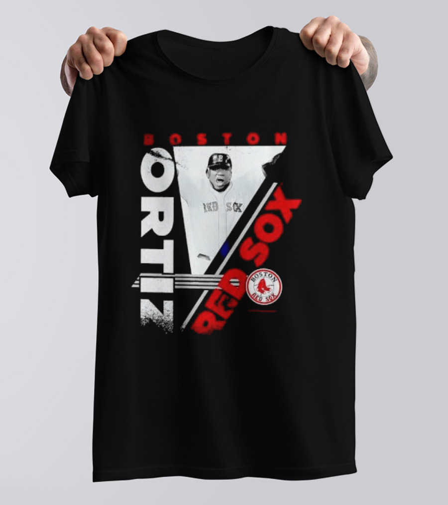 David Ortiz Boston Red Sox Celebrating T-Shirt