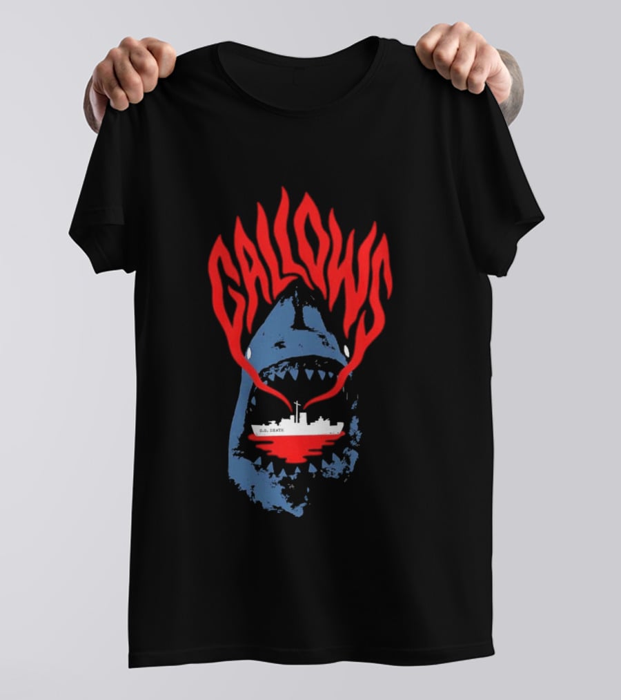 Gallows Shark With Ship Orchestra Of Wolves Collection T-Shirt