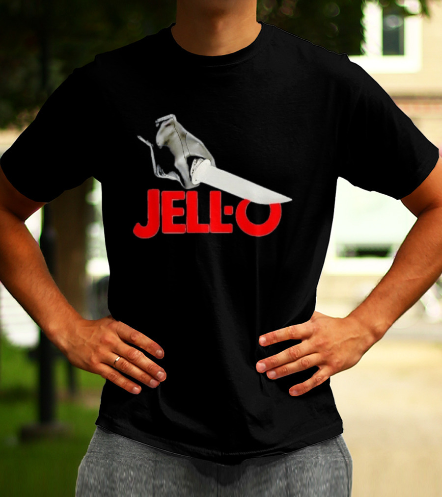 Jello With Gloved Hand Stabbing T-Shirt