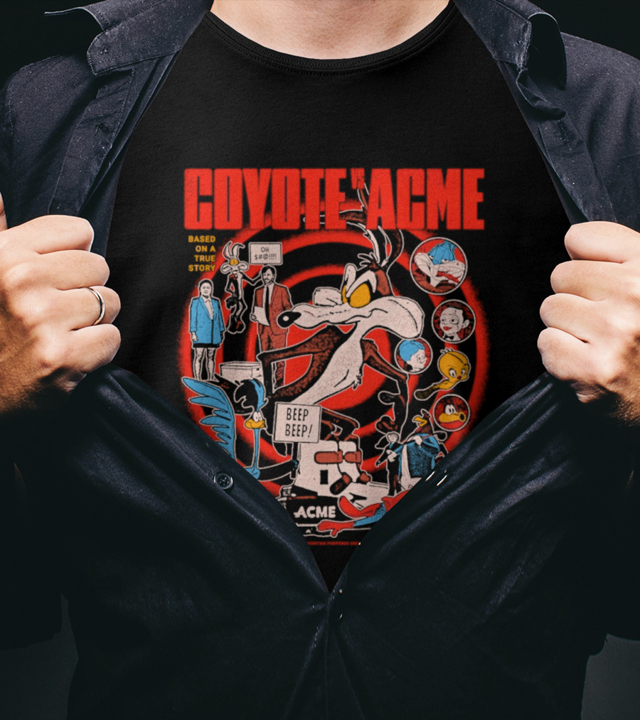 Coyote Vs Acme Based On A True Story Warner Bros Animation T-Shirt