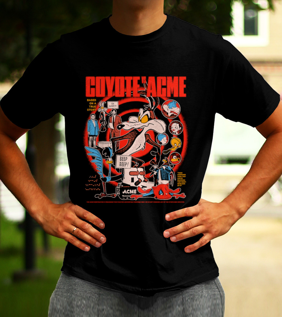 Coyote Vs Acme Based On A True Story Warner Bros Animation T-Shirt