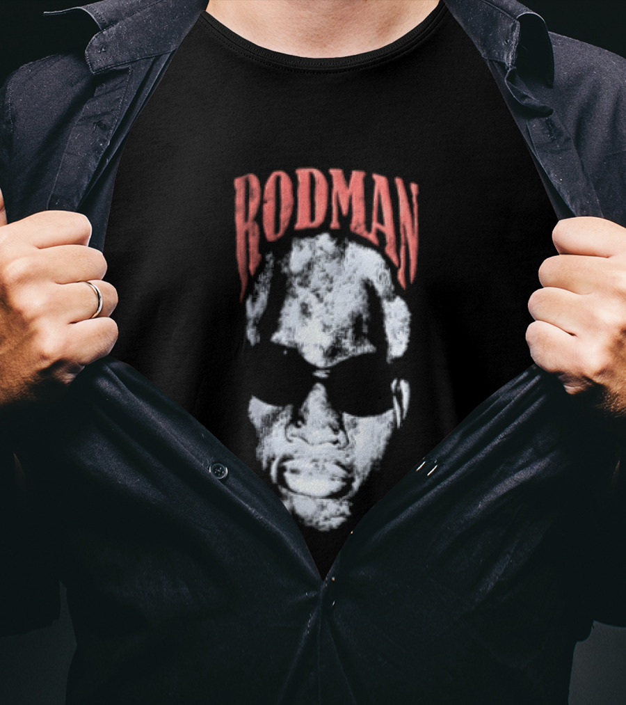 Rodman Glasses Chicago Bulls Basketball T-Shirt