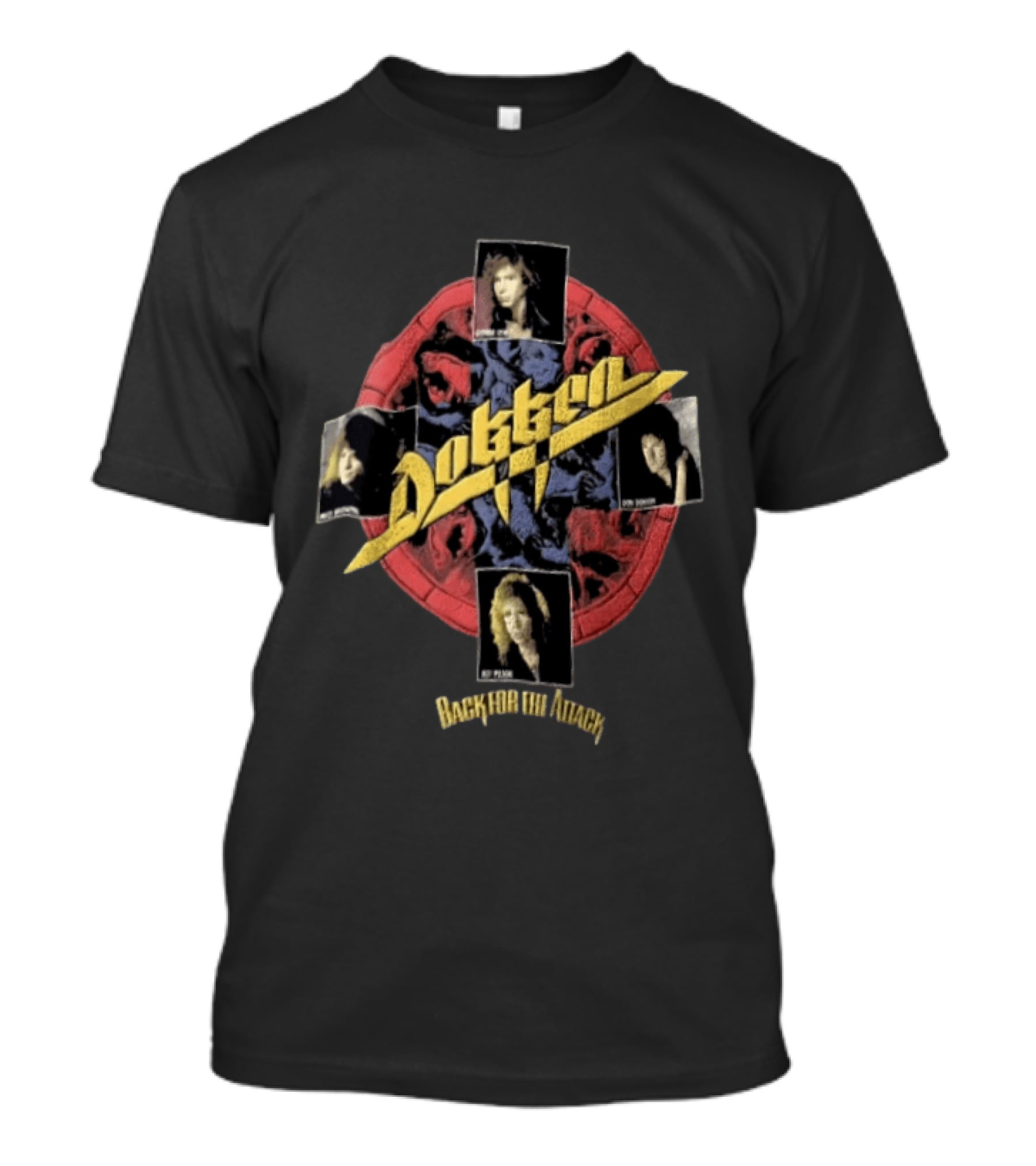 Dokken Back For The Attack Mick George Don Jeff Hard Rock Band Music T-Shirt