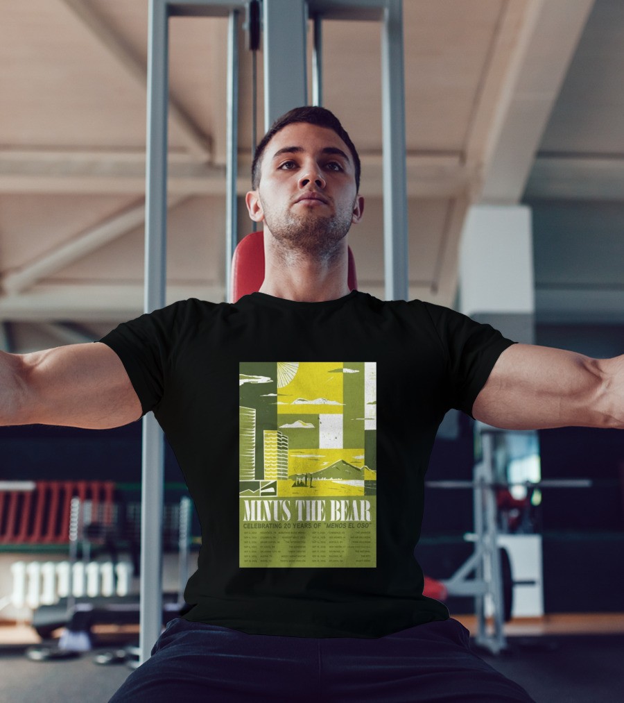 Minus The Bear Celebrating 20 Years Of Menos El Oso 2026 US Tour Dates T-Shirt