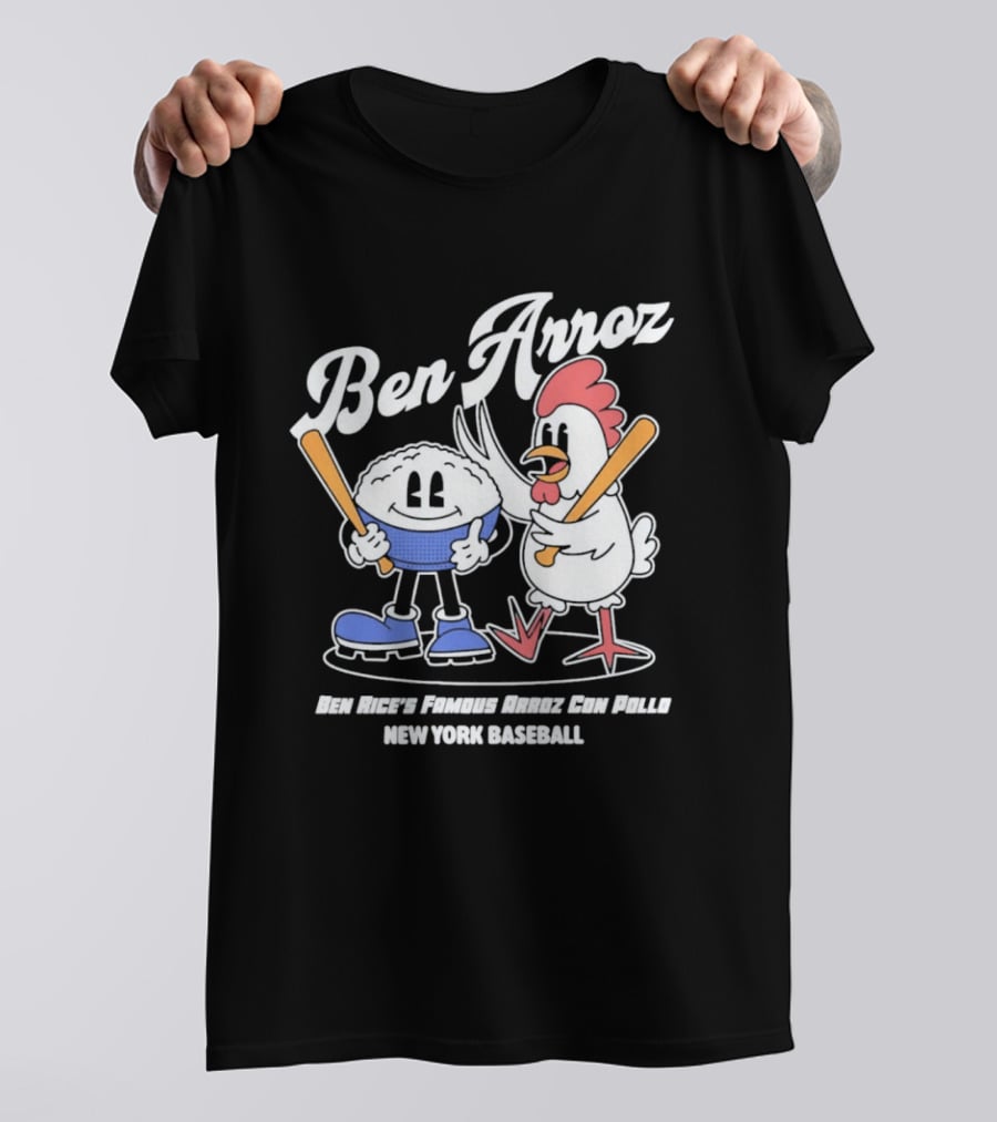 Ben Arroz New York Baseball Ben Rices Friends Arroz Con Pollo T-Shirt