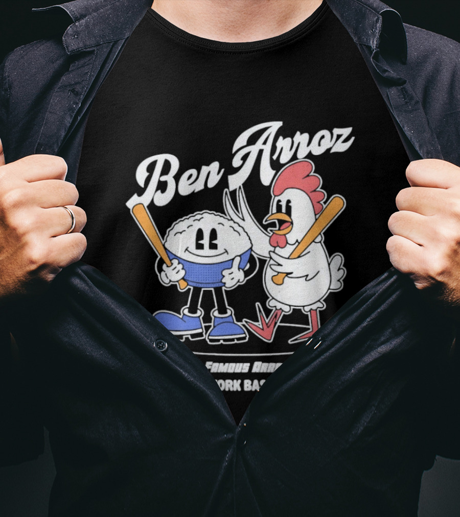 Ben Arroz New York Baseball Ben Rices Friends Arroz Con Pollo T-Shirt