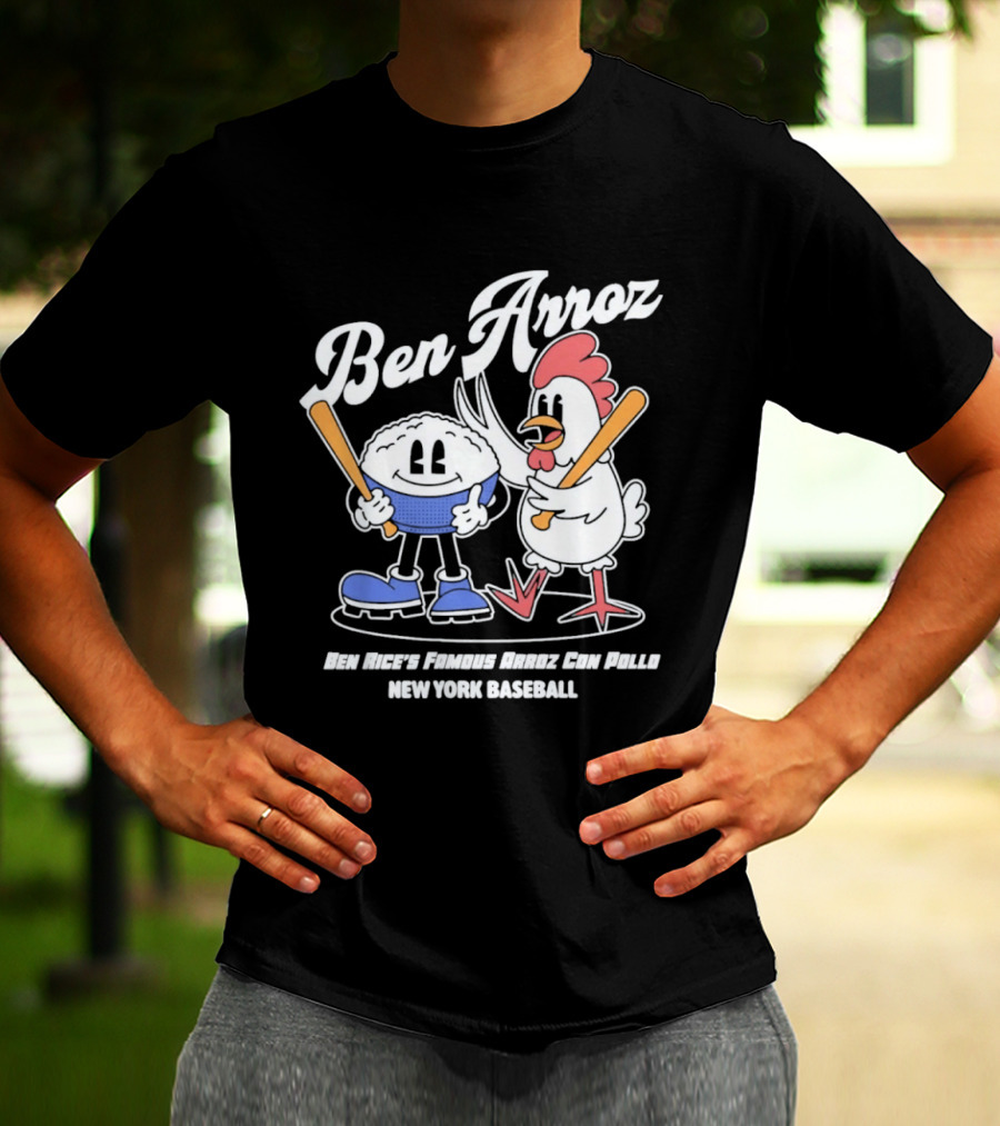Ben Arroz New York Baseball Ben Rices Friends Arroz Con Pollo T-Shirt