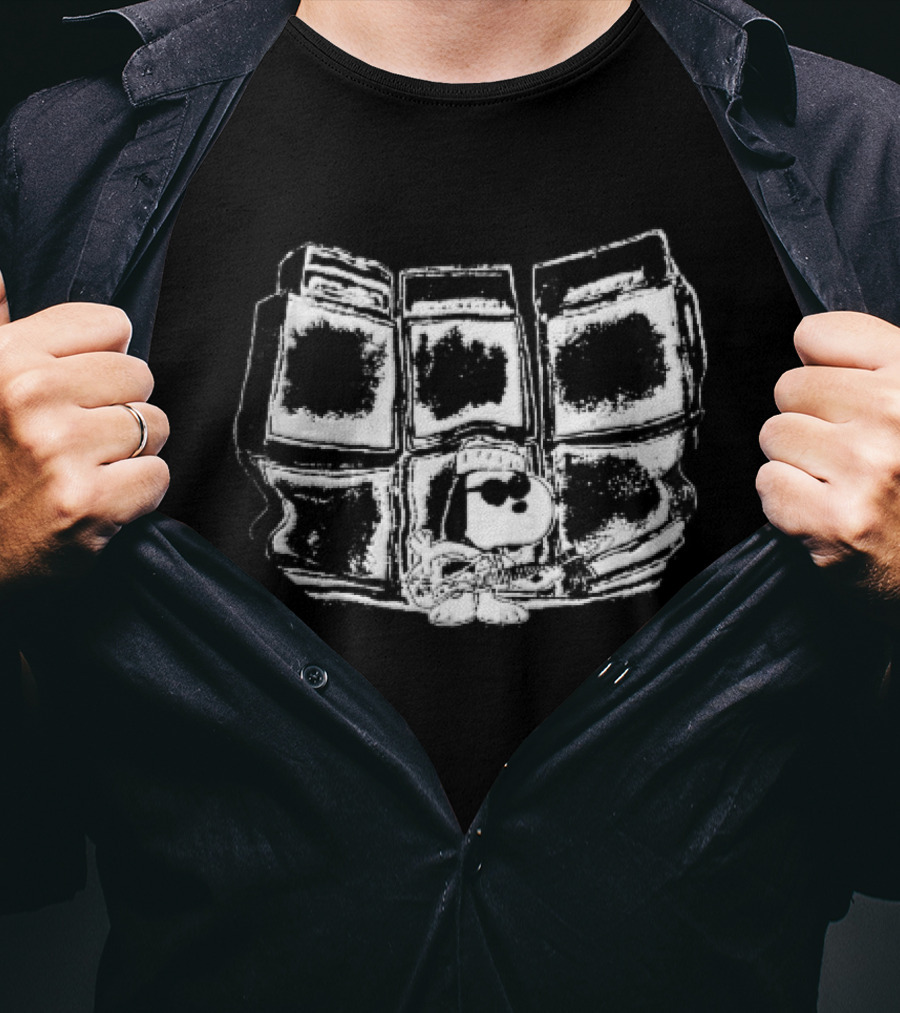 Peanuts Snoopy Rocking Out With Electric Guitar And Amplifier Stack T-Shirt