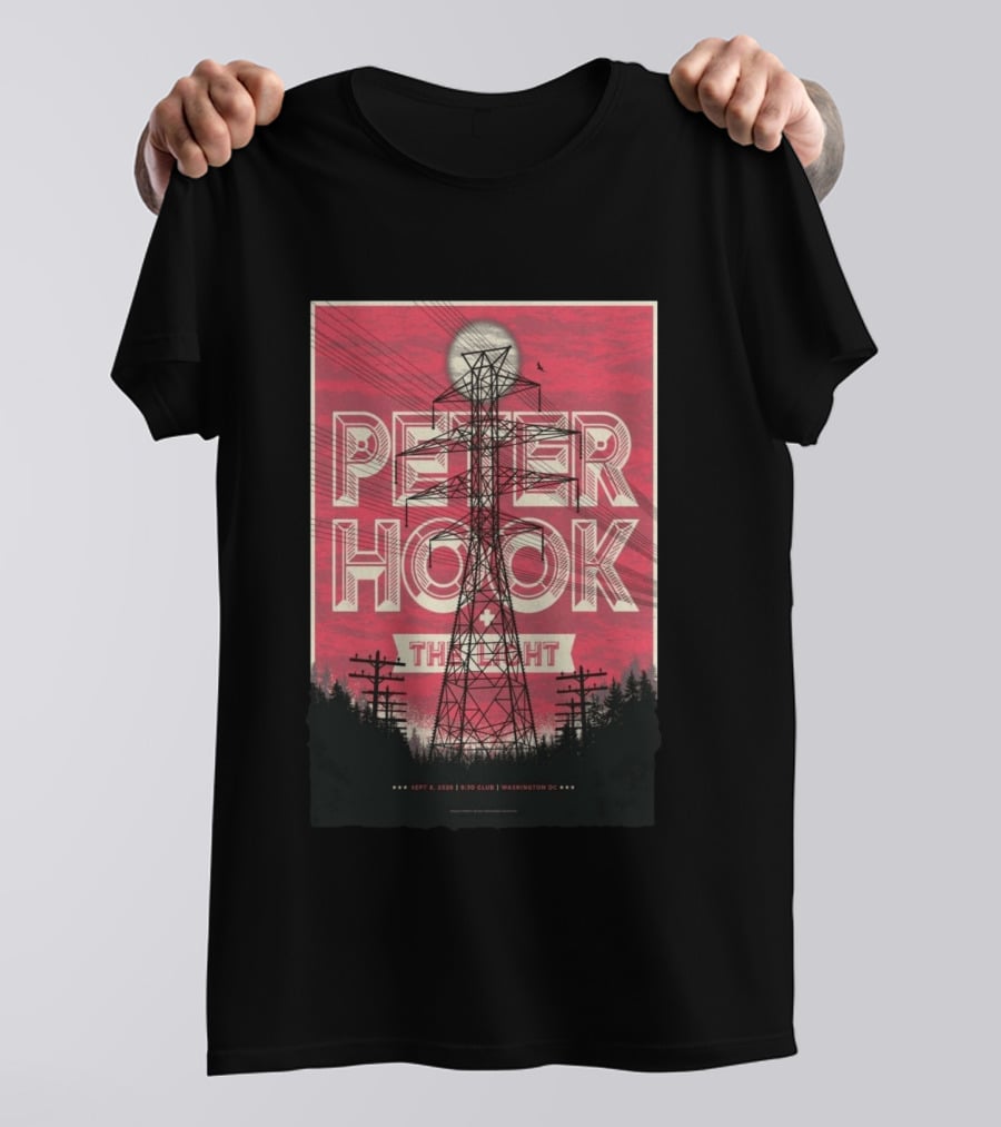 Peter Hook The Light 2026 Washington DC 930 Club Limited Edition T-Shirt
