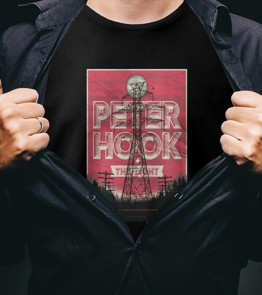 Peter Hook The Light 2026 Washington DC 930 Club Limited Edition T-Shirt