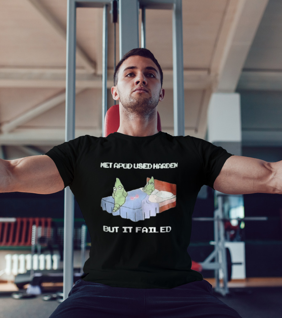 Metapod Used Harden But It Failed Cartoon Sad Characters In Bed T-Shirt
