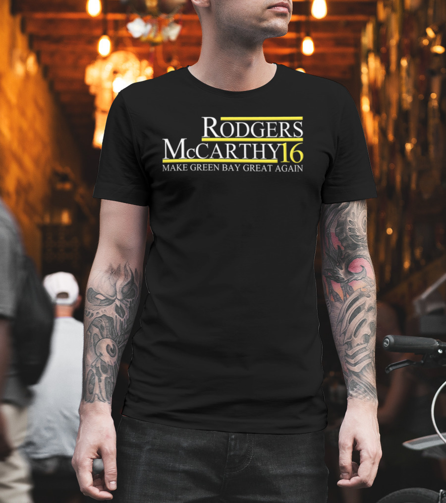Rodgers McCarthy 16 Make Green Bay Great Again T-Shirt