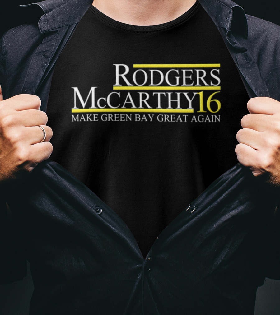 Rodgers McCarthy 16 Make Green Bay Great Again T-Shirt