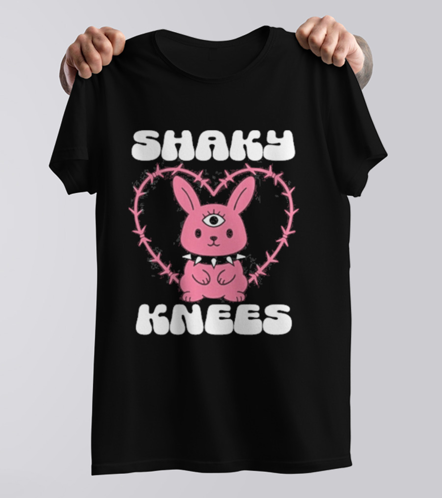 Shaky Knees 2025 Pink Bunny Heart T-Shirt