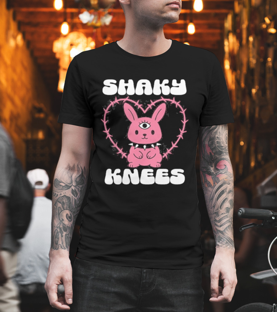 Shaky Knees 2025 Pink Bunny Heart T-Shirt