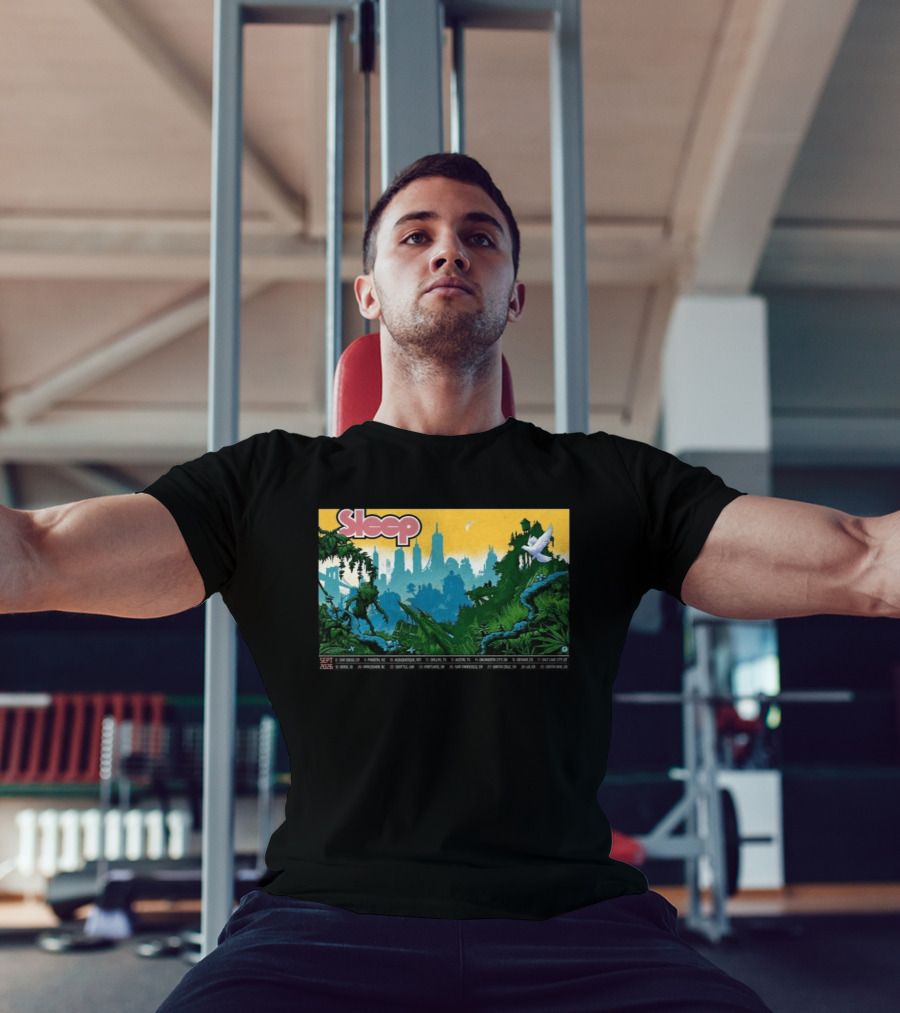Sleep September 2026 Tour Dates Locations Skyline Jungle T-Shirt