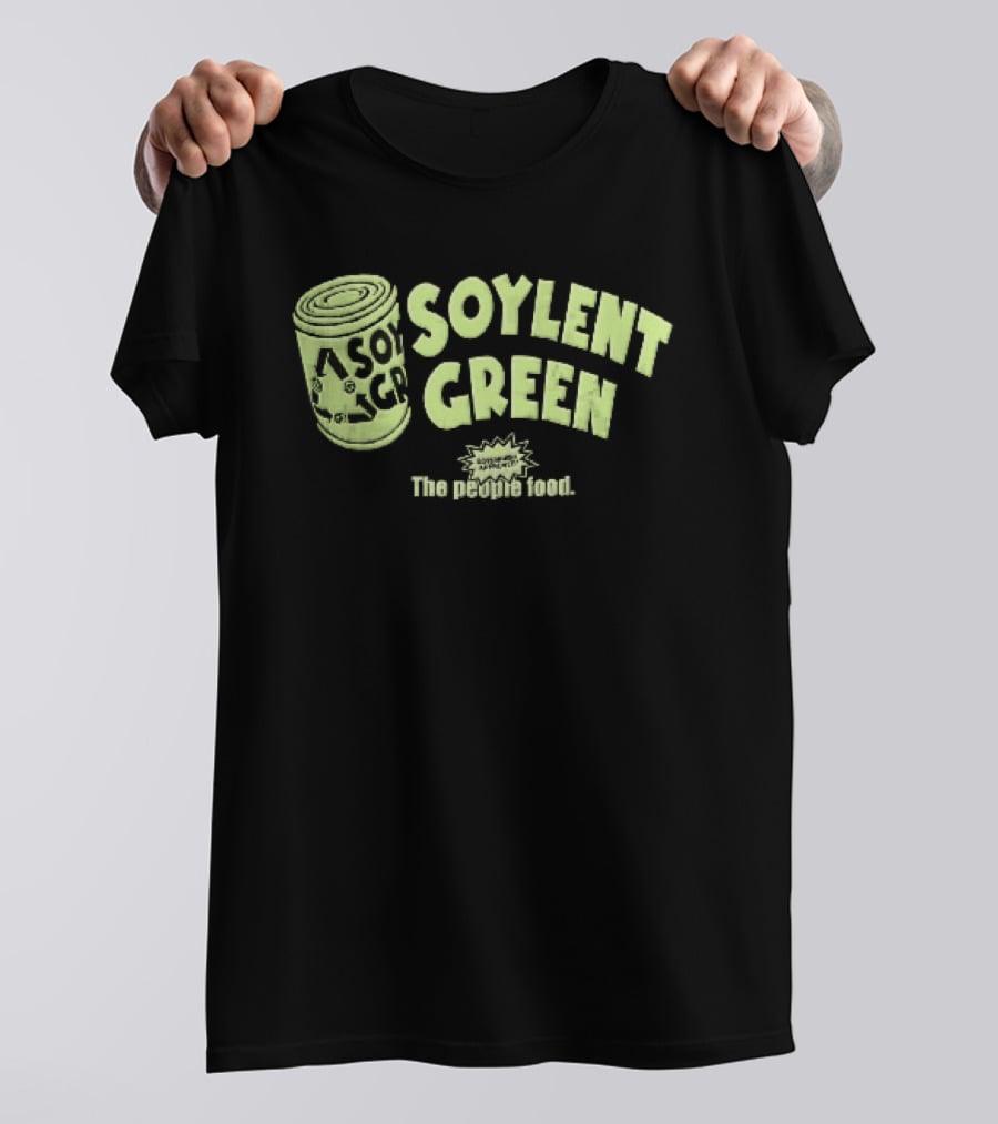 Soylent Green The People Food Tin Can Recycling Arrows T-Shirt