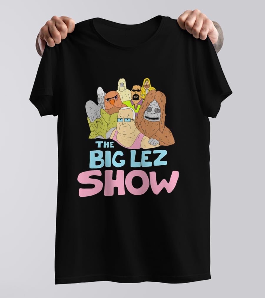 The Big Lez Show Characters Animation Cast Compilation T-Shirt