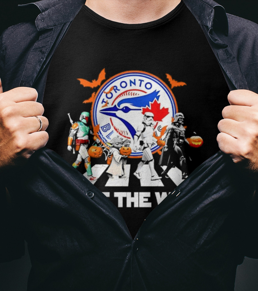 Toronto Blue Jays Star Wars This The Way Halloween Pumpkin Parade T-Shirt