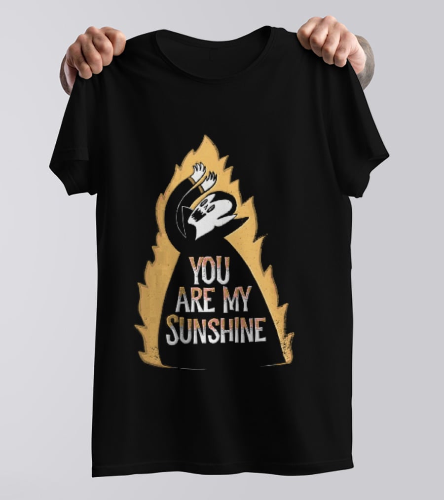You Are My Sunshine Vampire Flames Distressed T-Shirt