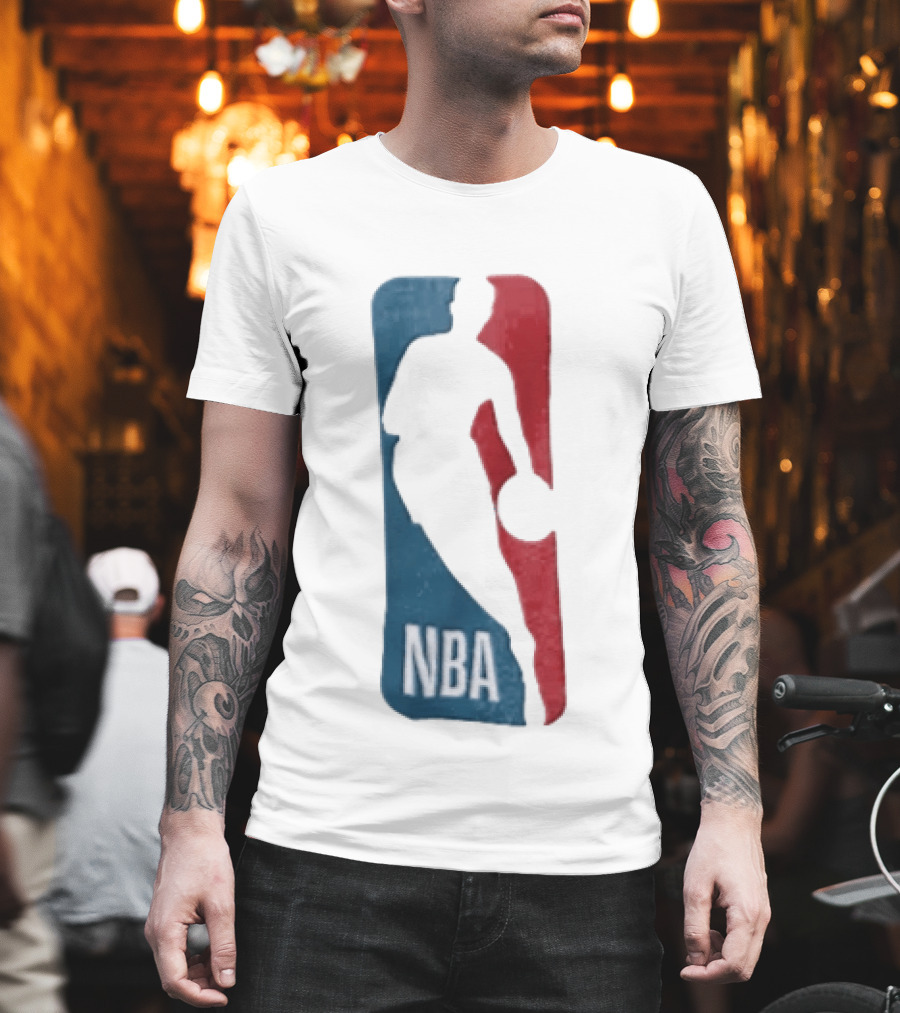 NBA National Basketball Association Blue Red Abstract T-Shirt