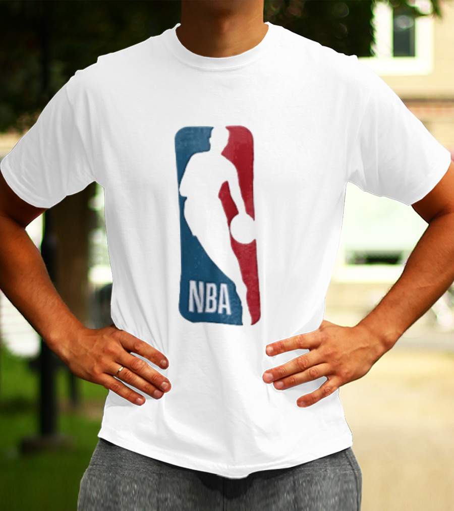 NBA National Basketball Association Blue Red Abstract T-Shirt