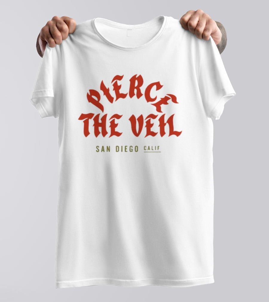 Pierce The Veil San Diego Calif 2026 T-Shirt