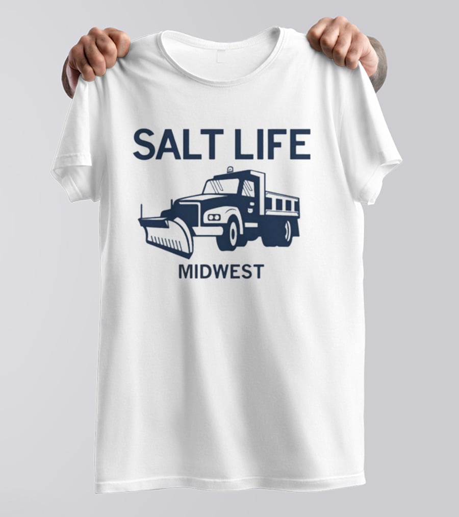 Salt Life Midwest Snow Plow Truck T-Shirt