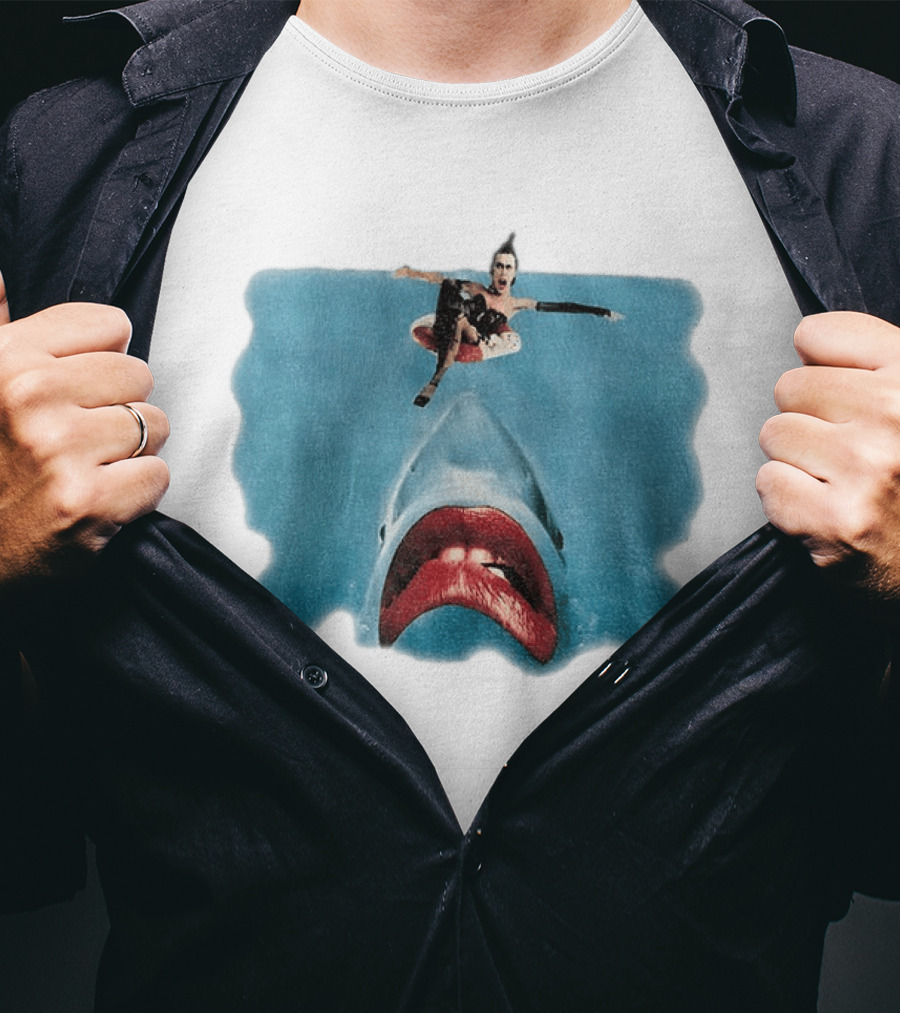 Sharky Horror Picture Show Jaws Mashup Movies T-Shirt