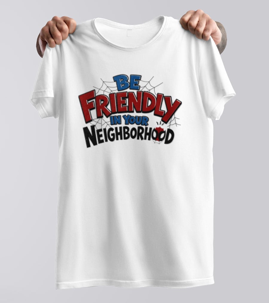 Spider Man Marvel Be Friendly In Your Neighborhood Spidey Webs T-Shirt