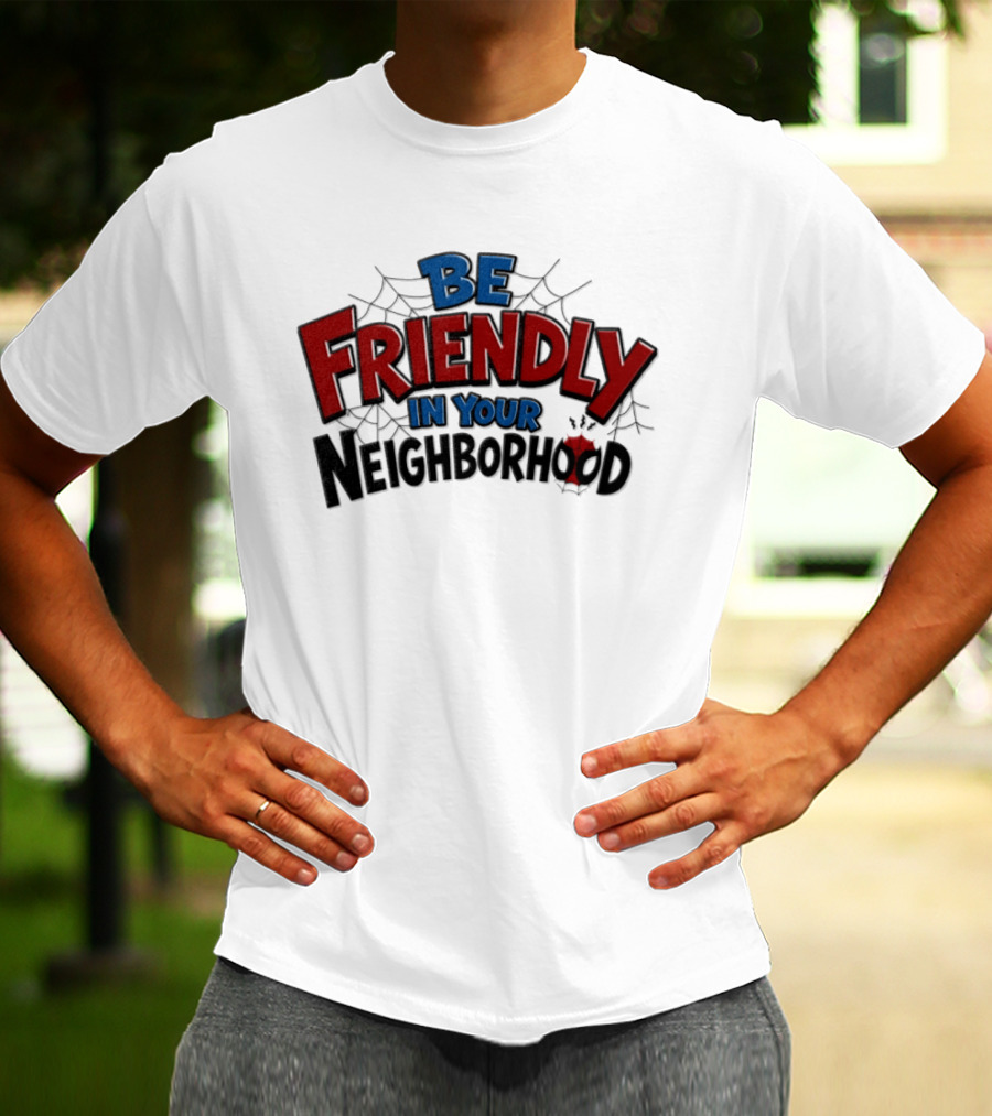 Spider Man Marvel Be Friendly In Your Neighborhood Spidey Webs T-Shirt