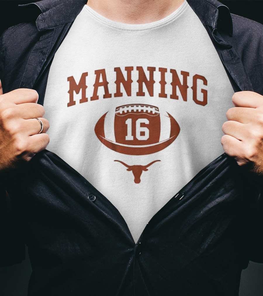 Texas Football Manning 16 Longhorn Heritage T-Shirt