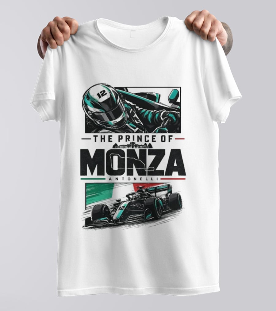 The Prince Of Monza Antonelli Racing Car T-Shirt