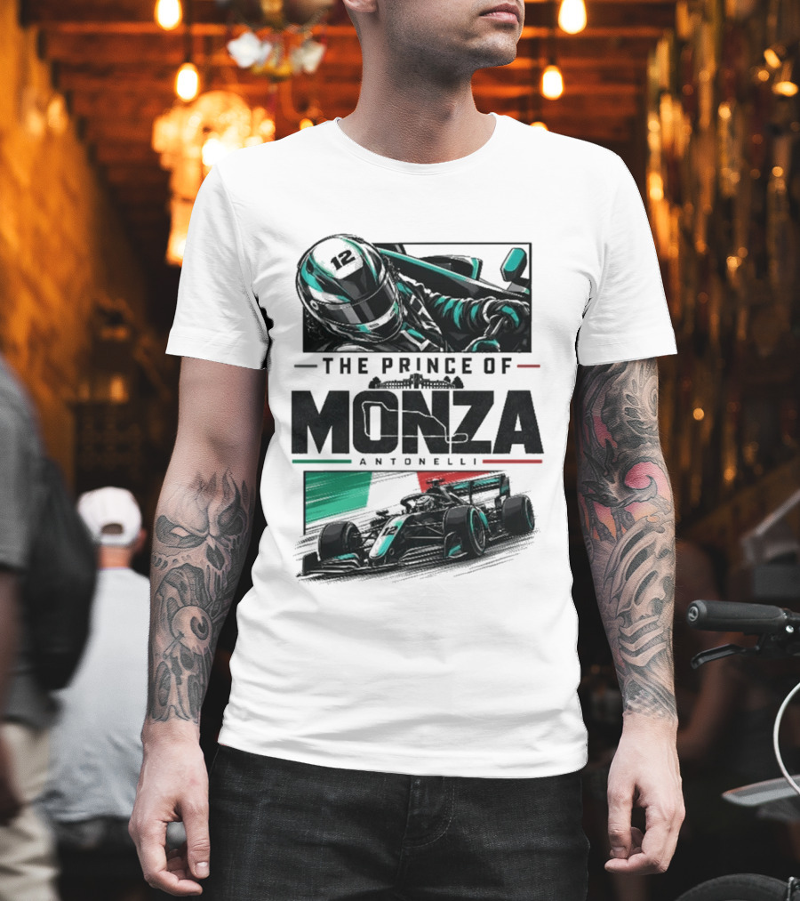 The Prince Of Monza Antonelli Racing Car T-Shirt