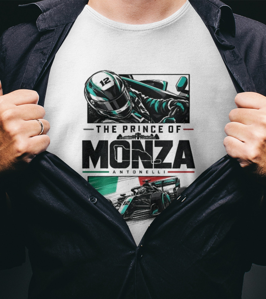 The Prince Of Monza Antonelli Racing Car T-Shirt