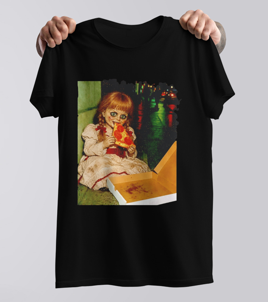 Annabelle Pizza Night Halloween T-Shirt