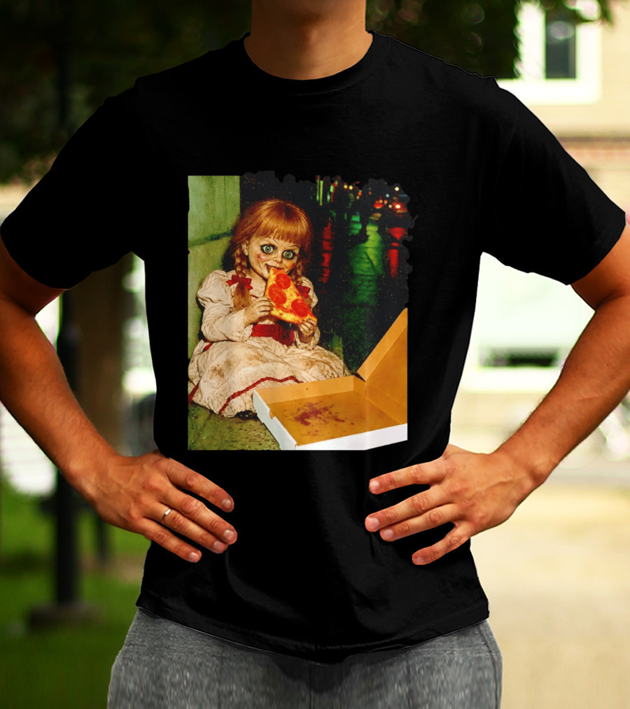Annabelle Pizza Night Halloween T-Shirt