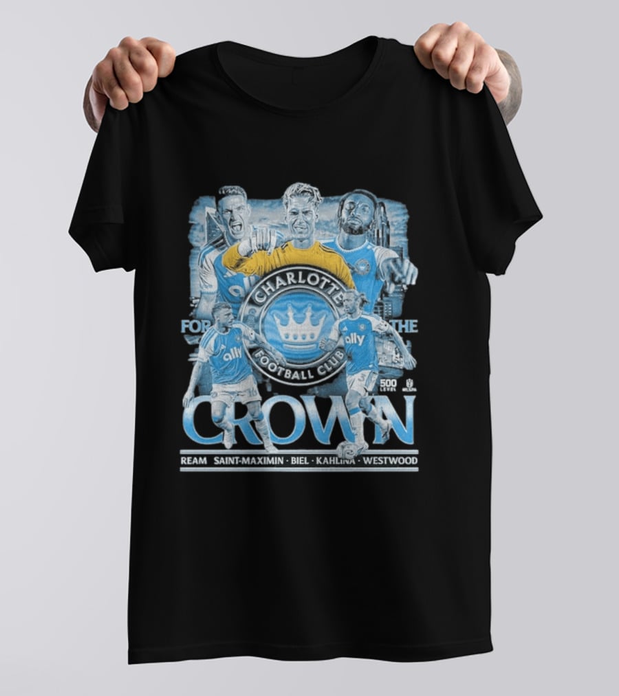 Charlotte FC 2026 Crown Ream Saint Maximin Biel Kahlina Westwood T-Shirt