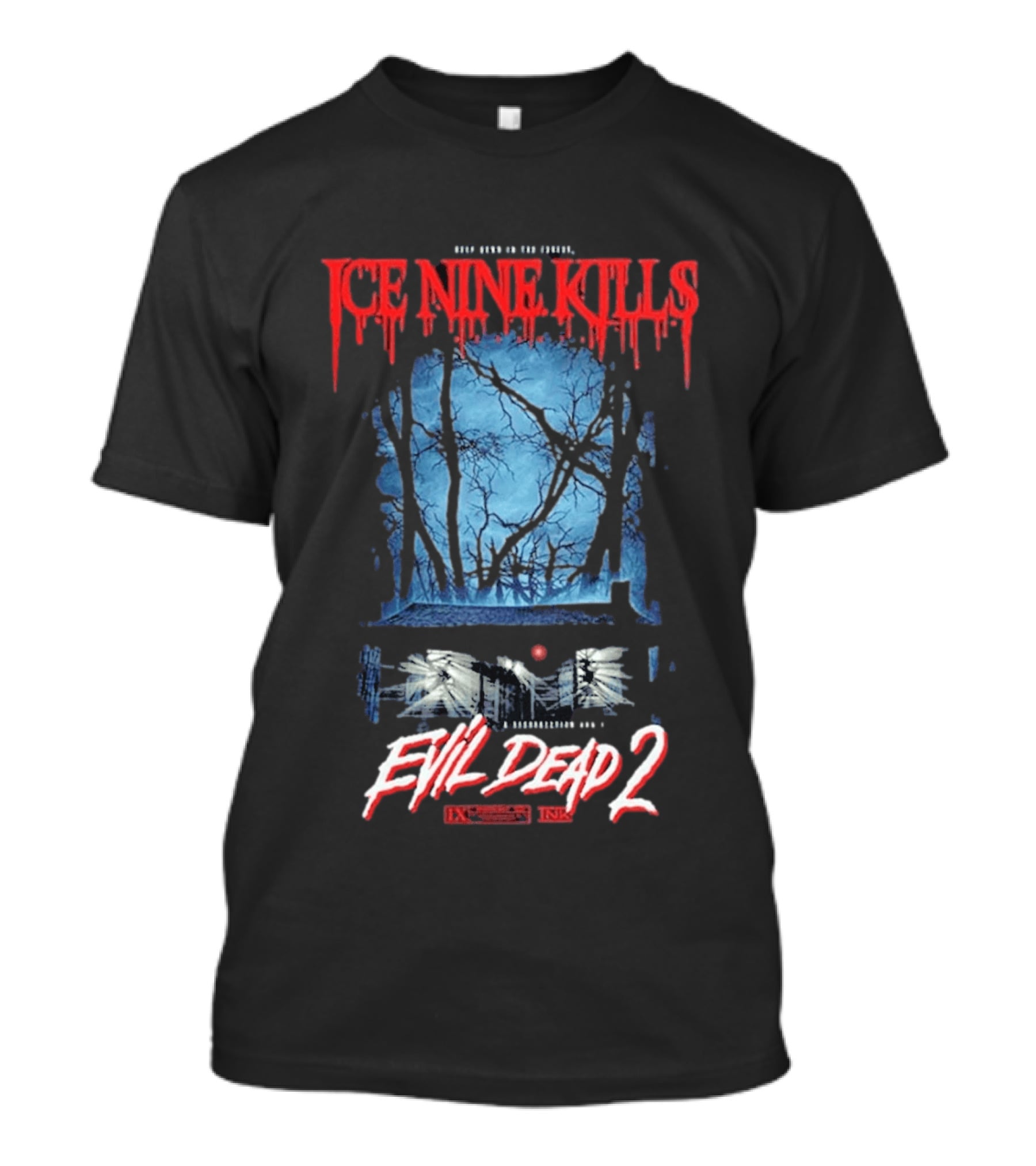 Ice Nine Kills Evil Dead 2 Resurrection Awaits Deep Down In The Forrest T-Shirt